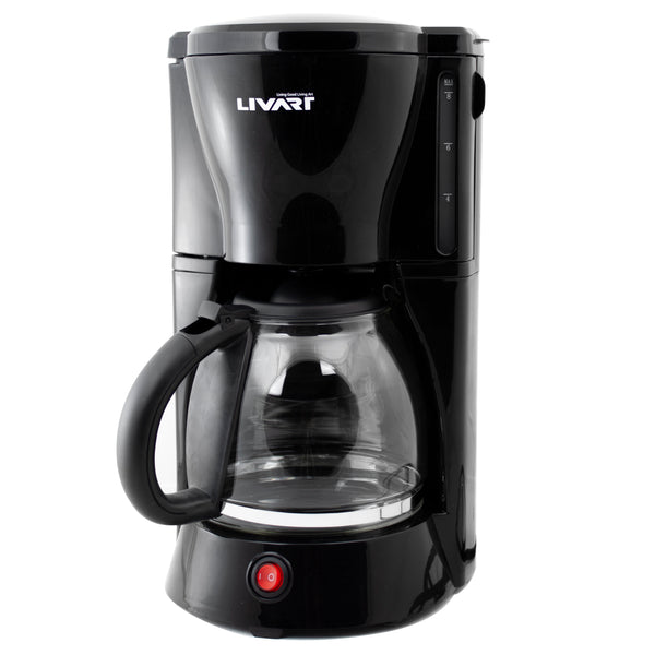 Livart Coffee Maker LCM-12 8CUP 1.25L Black