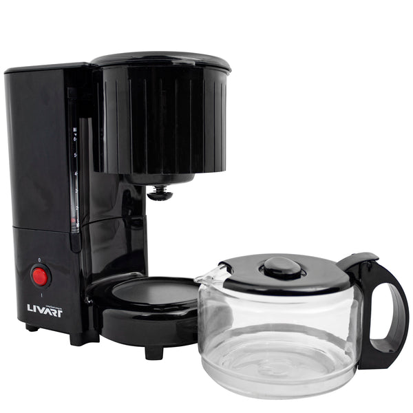 Livart Coffee Maker LCM-06 4CUP 0.625L Black