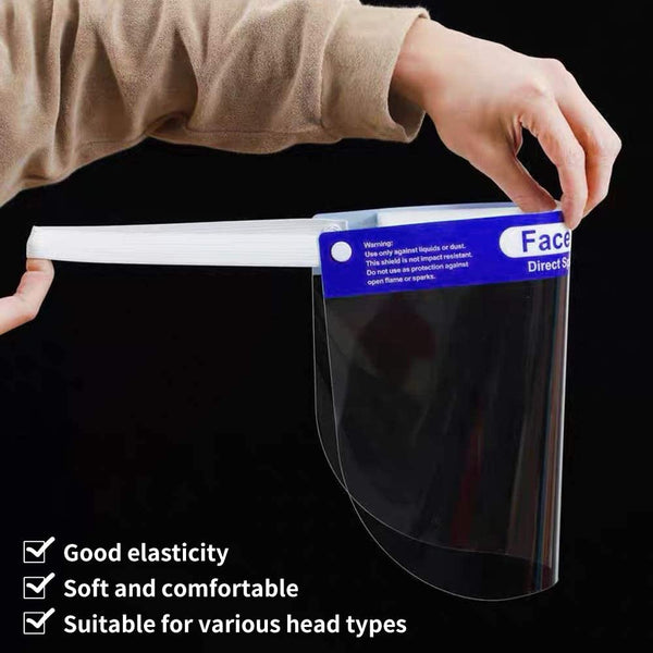Disposable Face Shield (Blue/Clear)