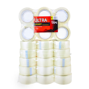 Ultra Boxing & Shipping Tape, Packing Tape, 2" x 100 Yard 6Rolls_VPT-210043C (36Rolls), Free shipping (Excluding HI, AK)