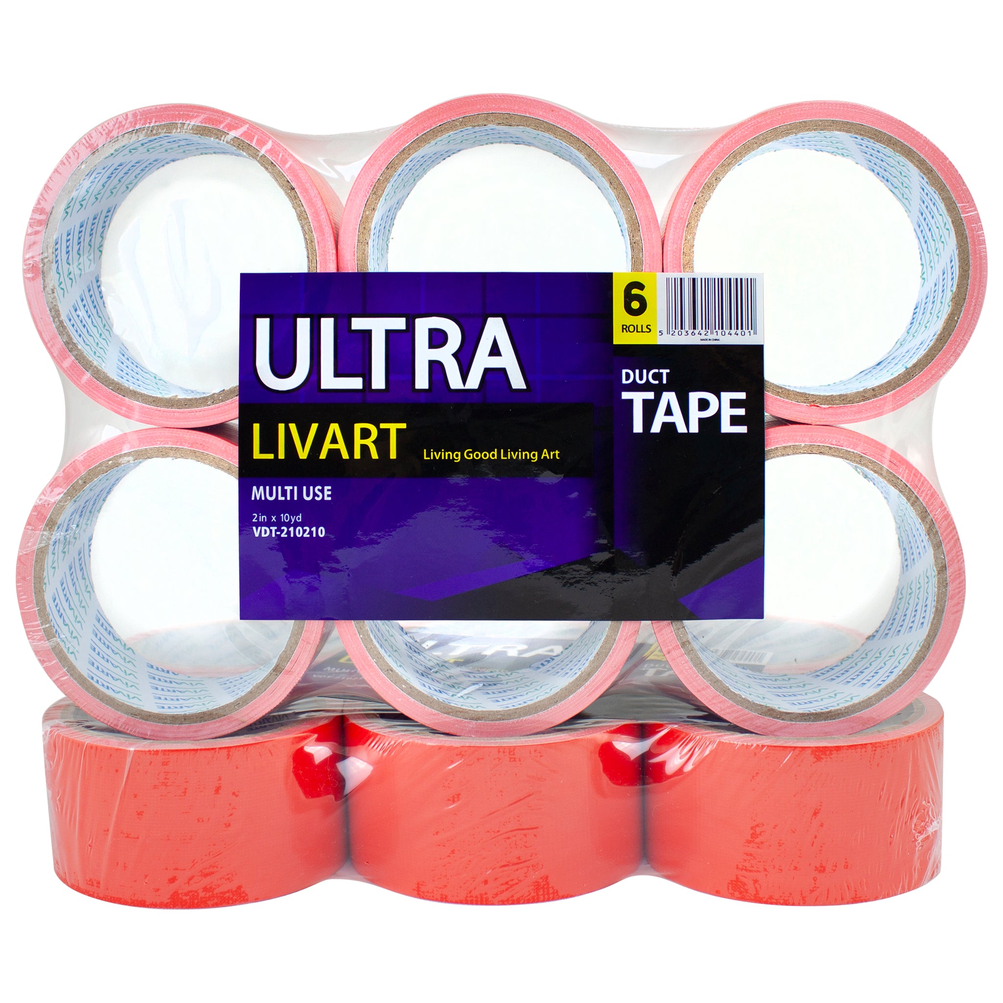 Livart Ultra Multi Tape, 2" x 10 Yard 6Rolls(1Pack)_VPT-210210 (12rolls), Free shipping (Excluding HI, AK)