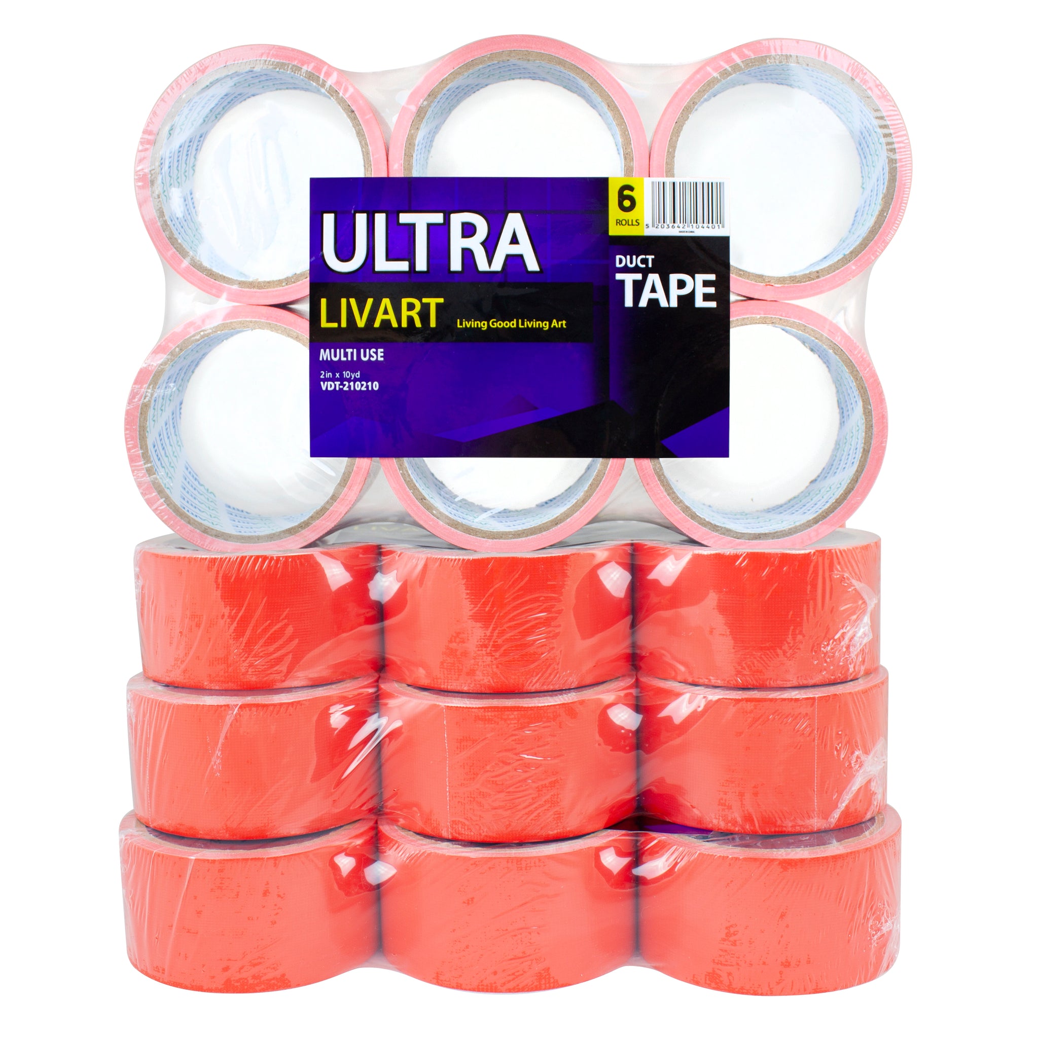 Livart Ultra Multi Tape, 2" x 10 Yard 6Rolls(1Pack)_VPT-210210 (24rolls), Free shipping (Excluding HI, AK)