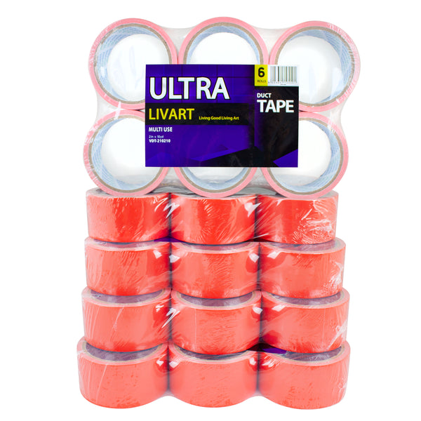 Livart Ultra Duck Tape, Multi Tape, 2" x 10 Yard 6Rolls(1Pack)_VPT-210210 (30rolls), Free shipping (Excluding HI, AK)