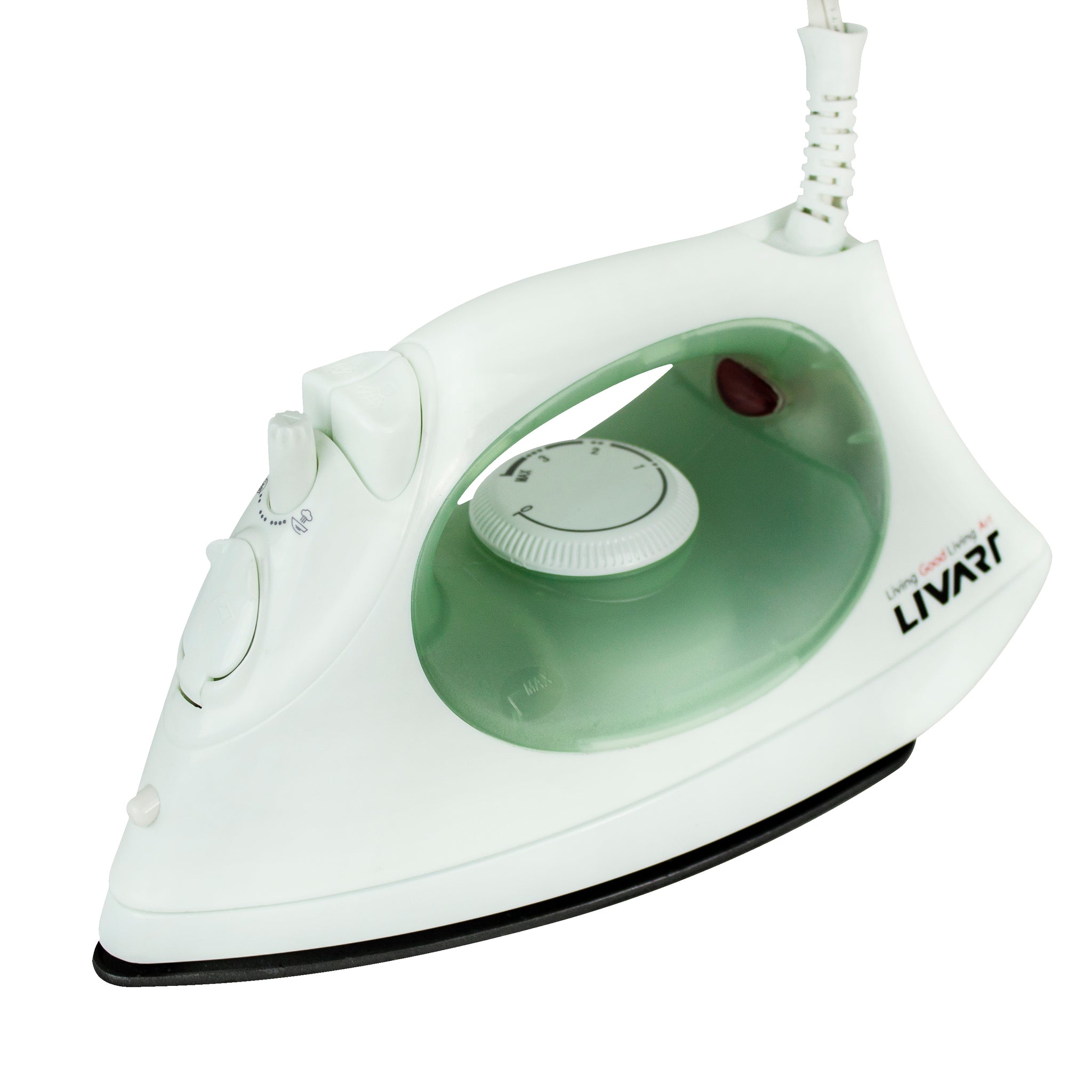 Livart LI-01 Steam Iron Economy, Green, Free shipping (Excluding HI, AK)