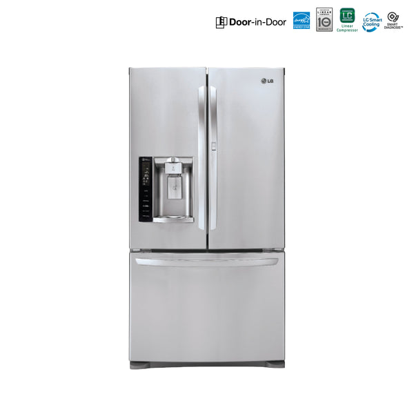 LG 27cu.ft. Ultra-Capacity 3 Door French Door Refrigerator w/ Door-in-Door, Shipping (To be added shipping separately)