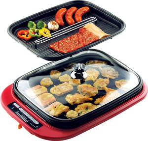 Livart LV-401 Electric -Two Grill Pans(Grill / Griddle), Free shipping (Excluding HI, AK)
